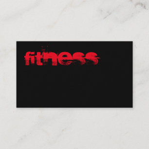 Ultra-Thick Trendy Fitness Sport Business Card