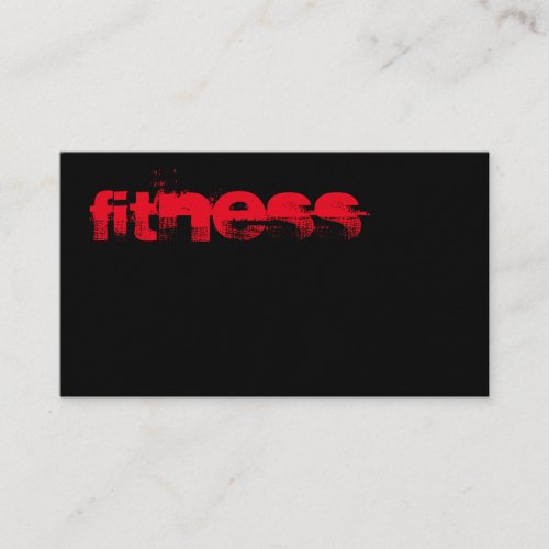 Ultra_Thick Trendy Fitness Sport Business Card