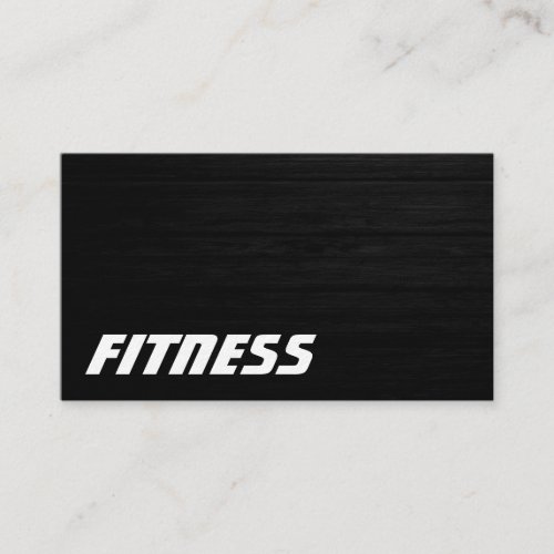 Ultra_Thick Wood Effect Fitness Business Card
