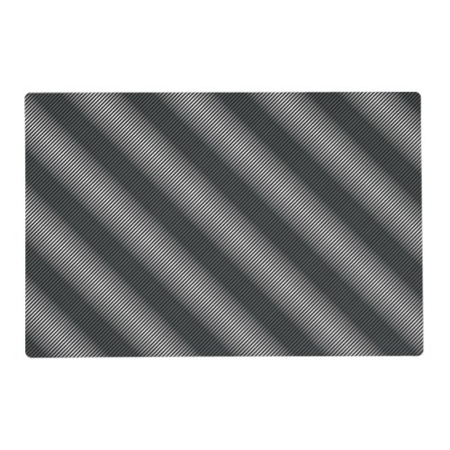 Ultra Thin Black  White Gradation Lines Placemat