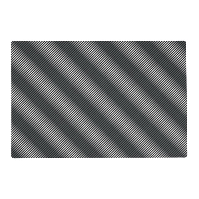 Ultra Thin Black & White Gradation Lines Placemat (Front)