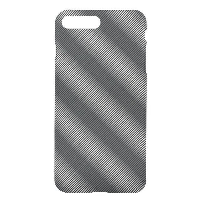 Ultra Thin Black & White Gradation Lines Uncommon iPhone Case (Back)