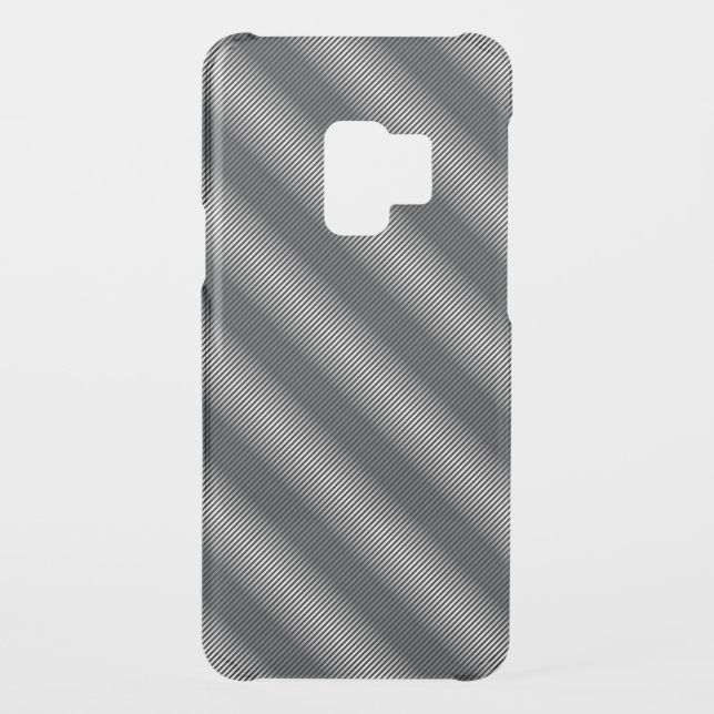 Ultra Thin Black & White Gradation Lines Uncommon Samsung Galaxy Case (Back)