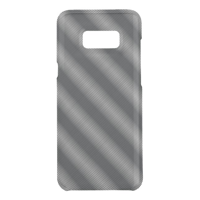 Ultra Thin Black & White Gradation Lines Uncommon Samsung Galaxy Case (Back)