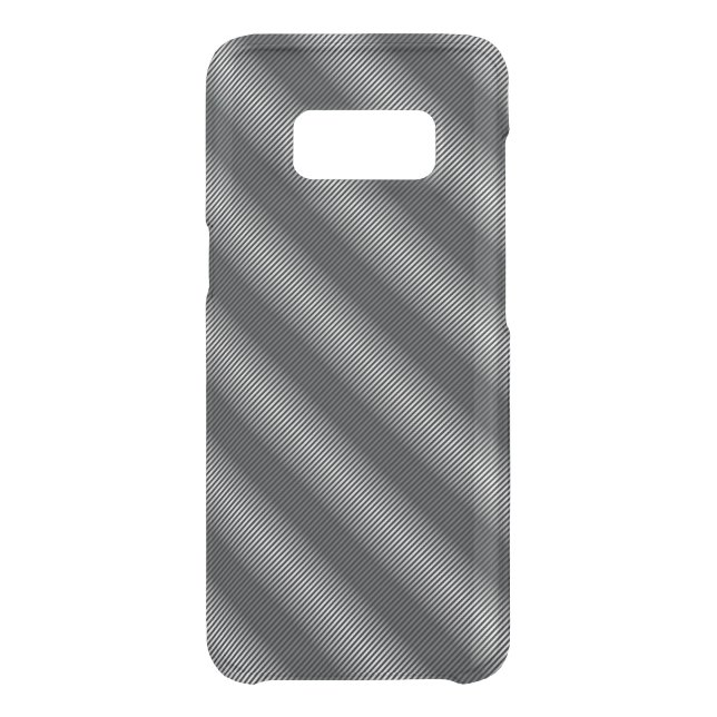 Ultra Thin Black & White Gradation Lines Uncommon Samsung Galaxy Case (Back)