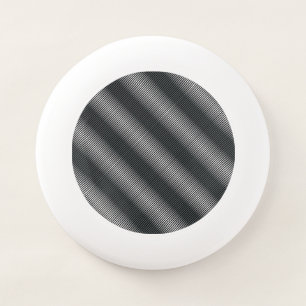 Ultra Thin Black & White Gradation Lines Wham-O Frisbee