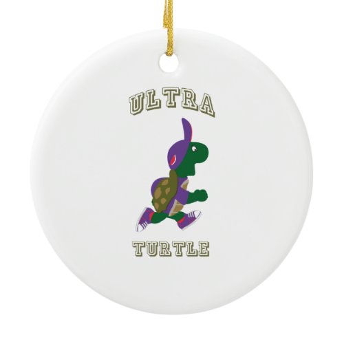 Ultra turtle ceramic ornament