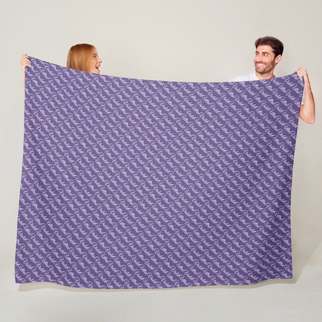 Ultra violet 2018 color fleece blanket (In Situ)