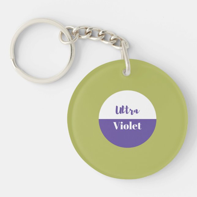 Ultra violet 2018 design keychain (Front)