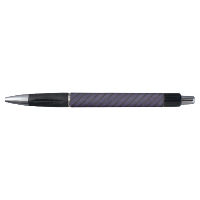 Ultra violet and charcoal five stripe pattern pen (Front)