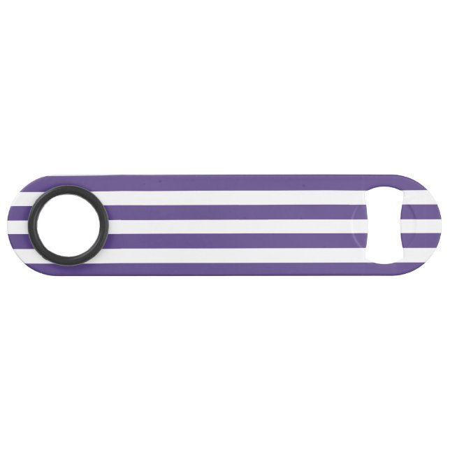Ultra violet and white candy stripes bar key (Back Horizontal)