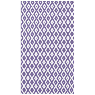 Ultra violet and white diamond pattern tablecloth