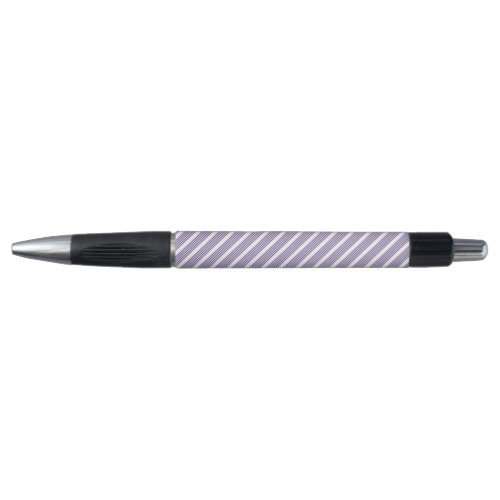 Ultra violet and white five stripe pattern pen