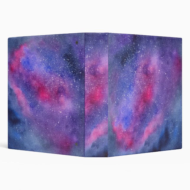 Ultra violet galaxy 3 ring binder (Background)