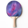 Ultra violet galaxy ping pong paddle