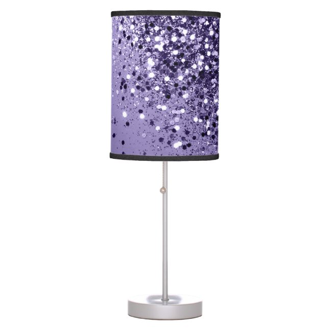 ULTRA VIOLET Glitter Dream #1 Table Lamp (Front)