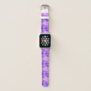 Ultra Violet & Gold Mermaid Scale Pattern Apple Watch Band