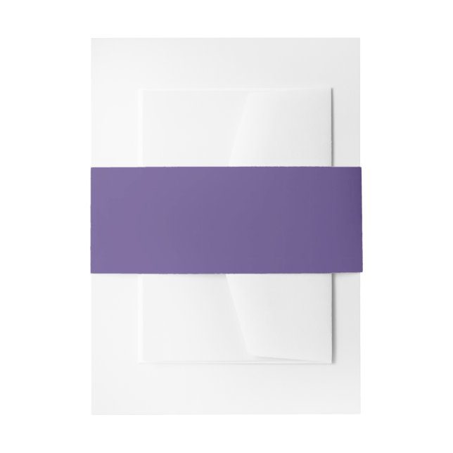 Ultra Violet Invitation Belly Band (Front Example)