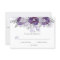 Ultra Violet Lavender Gray Watercolor Roses RSVP