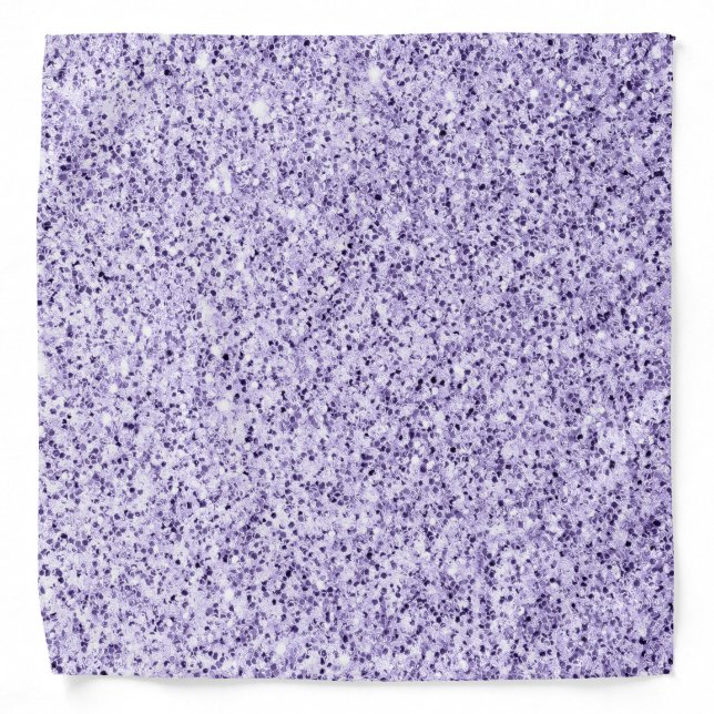 Ultra violet light purple glitter sparkles bandana (Front)