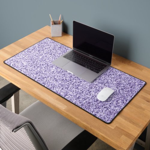 Ultra violet light purple glitter sparkles  desk mat