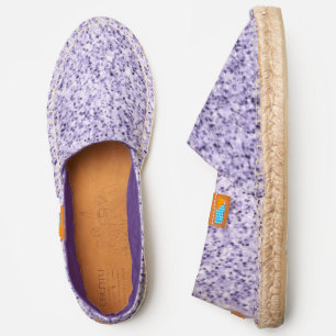 Ultra violet light purple glitter sparkles espadrilles