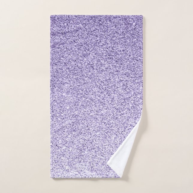 Ultra violet light purple glitter sparkles hand towel  (Hand Towel)