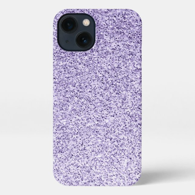 Ultra violet light purple glitter sparkles iPhone case (Back)