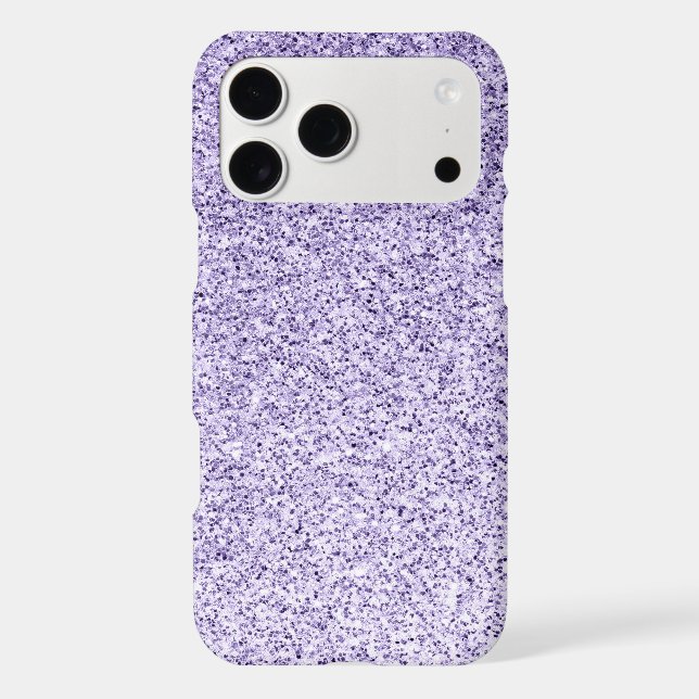 Ultra violet light purple glitter sparkles iPhone case (Back)