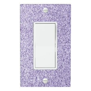Ultra violet light purple glitter sparkles switch cover