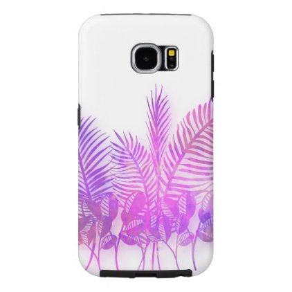 Ultra violet, modern,purple,floral,water color, ch samsung galaxy s6 case