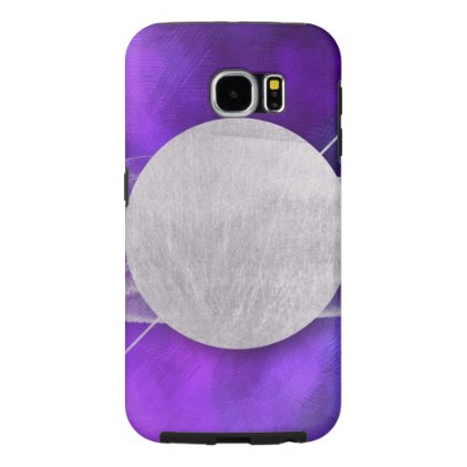 ultra violet, modern,purple,triangle,silver,trendy samsung galaxy s6 case