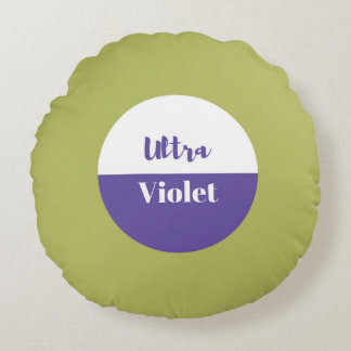 Ultra violet pantone 2018 design round pillow