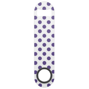 Ultra violet polka dots on white bar key