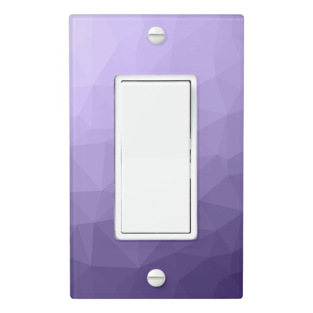Ultra violet purple geometric mesh pattern light switch cover (In Situ)