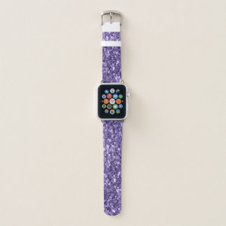 Ultra violet purple glitter sparkles apple watch band