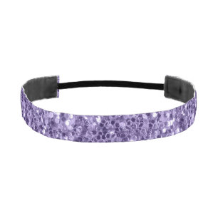 Ultra violet purple glitter sparkles athletic headband