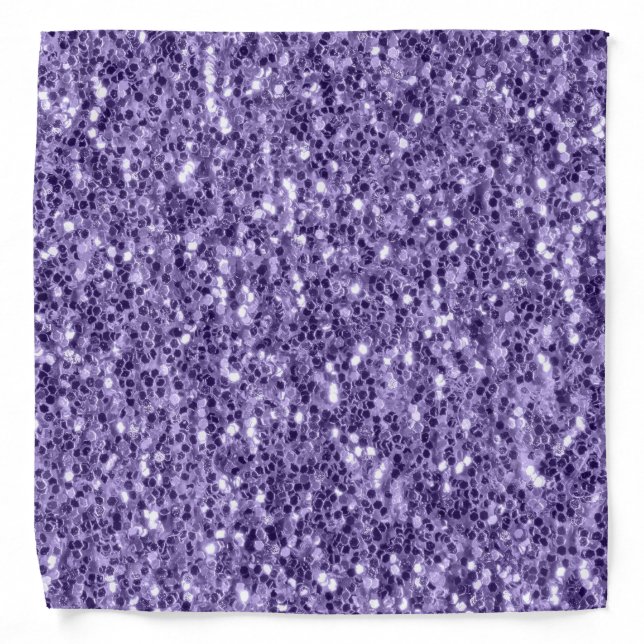 Ultra violet purple glitter sparkles bandana (Front)