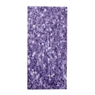 Ultra violet purple glitter sparkles cloth napkin