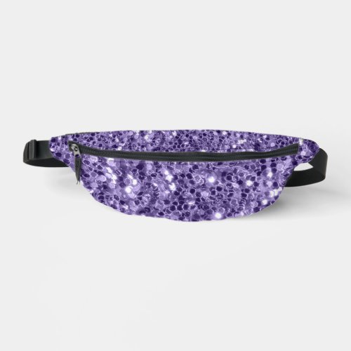 Ultra violet purple glitter sparkles fanny pack