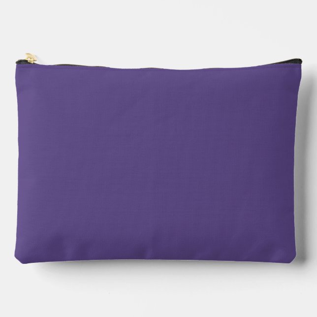 Ultra Violet Purple Solid Color Accessory Pouch (Front)