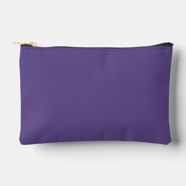 Ultra Violet Purple Solid Color Accessory Pouch (Front)