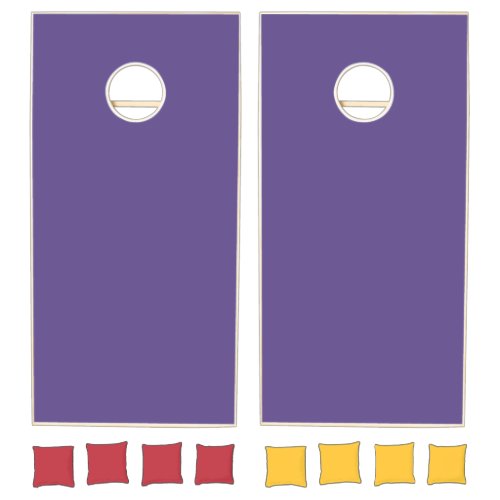 Ultra Violet Purple Solid Color Cornhole Set