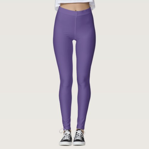 Ultra Violet Purple Solid Color Leggings
