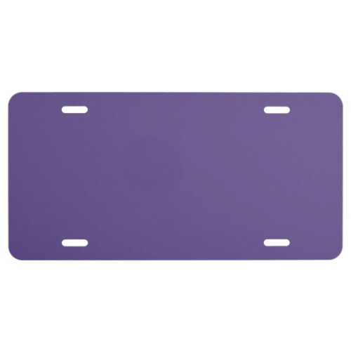 Ultra Violet Purple Solid Color License Plate