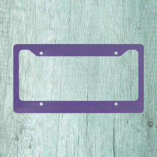 Ultra Violet Purple Solid Color License Plate Frame