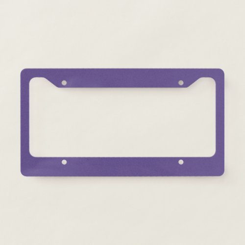 Ultra Violet Purple Solid Color License Plate Frame