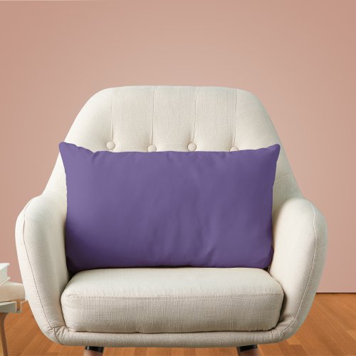 Ultra Violet Purple Solid Color Lumbar Pillow