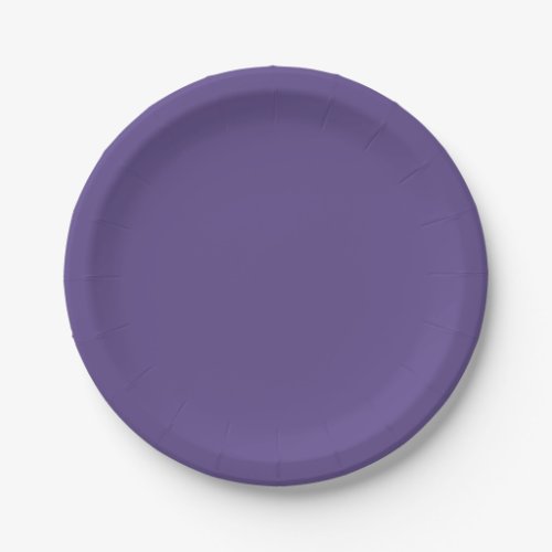 Ultra Violet Purple Solid Color Paper Plates