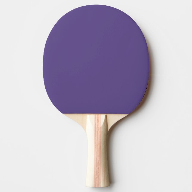 Ultra Violet Purple Solid Color Ping Pong Paddle (Front)